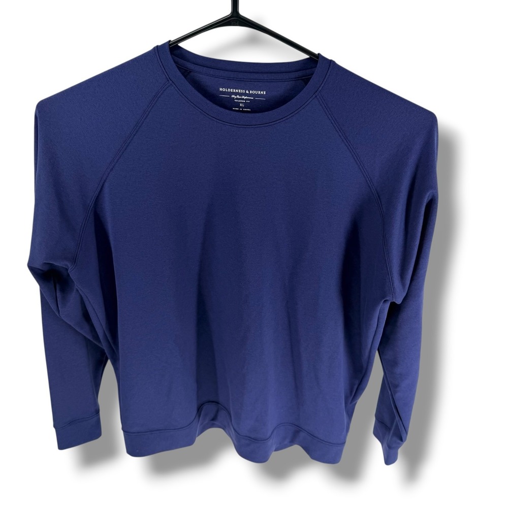 Holderness & Bourne The Betts Golf Pullover Heathered Navy XL 2035.565 Mens